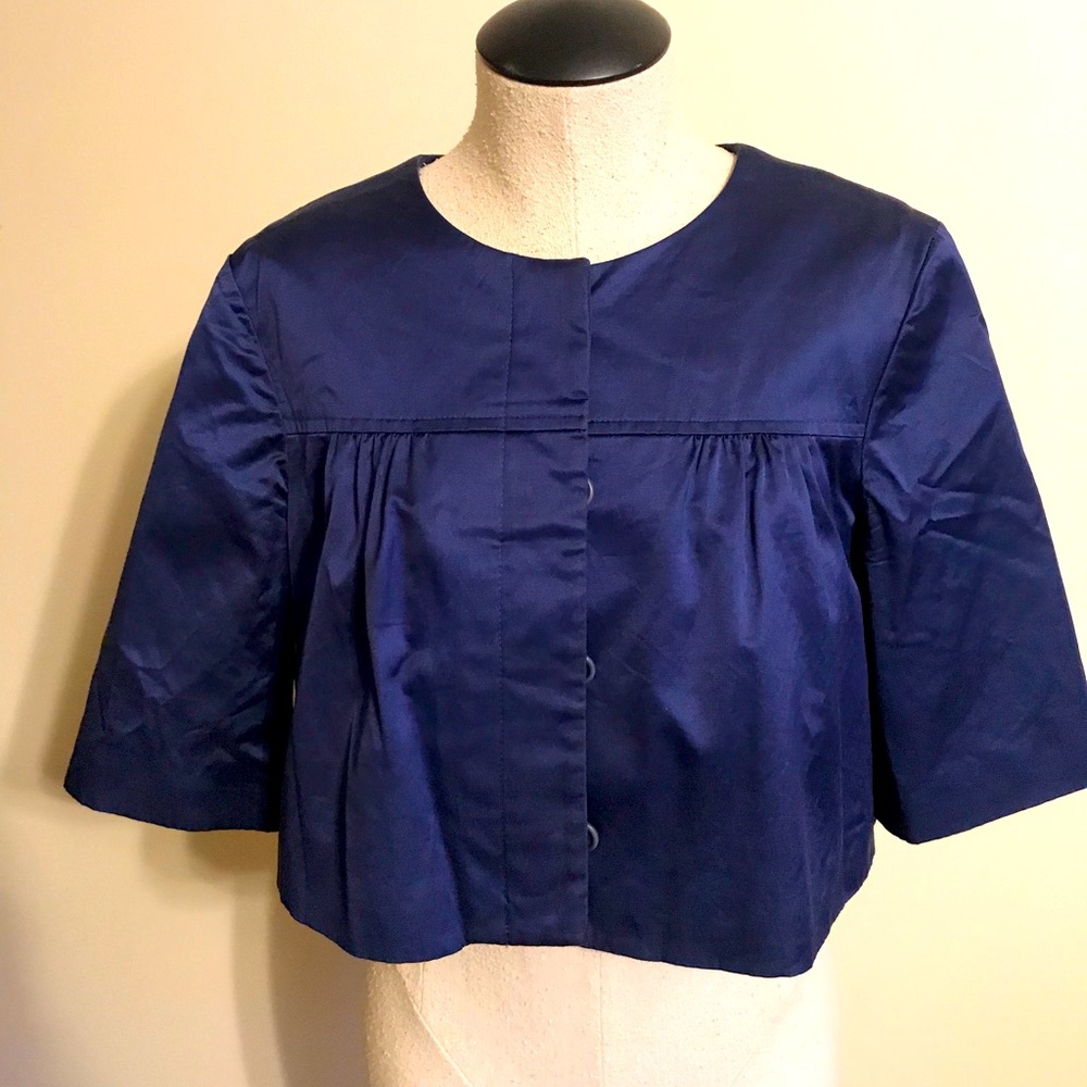 Theory cropped cape coat